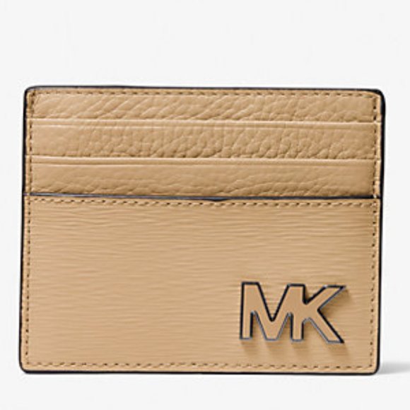 $39 NWT MICHAEL KORS Camel Leather Card Case